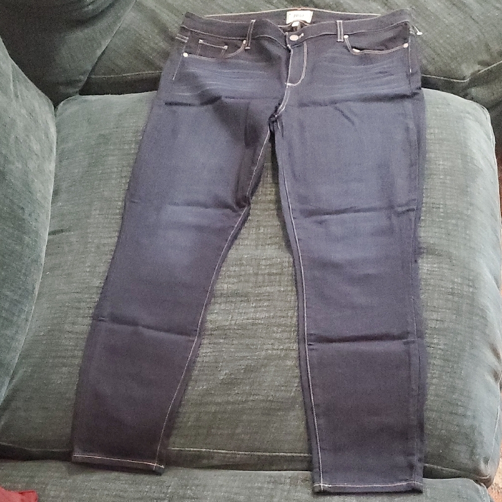 PAIGE Blue Skinny Jeans with Tapered Fit